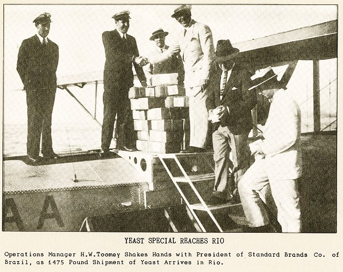 September 1932 Capt. Toomey and Yeast Panic in Brazil