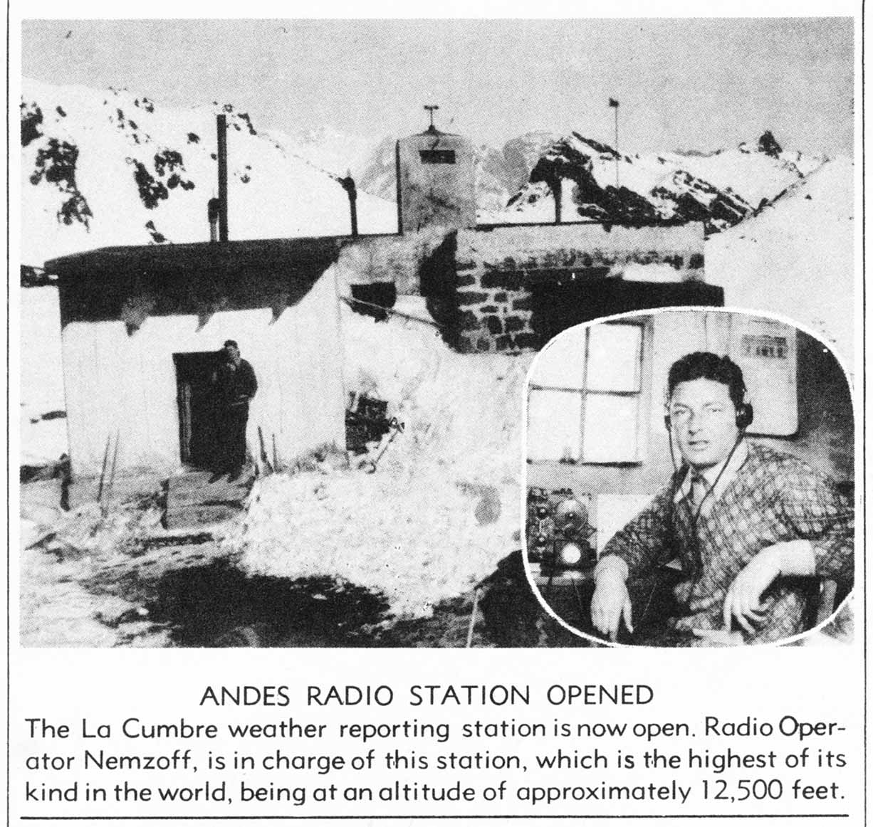 Pan Am Andes Radio Station Opened July 1933