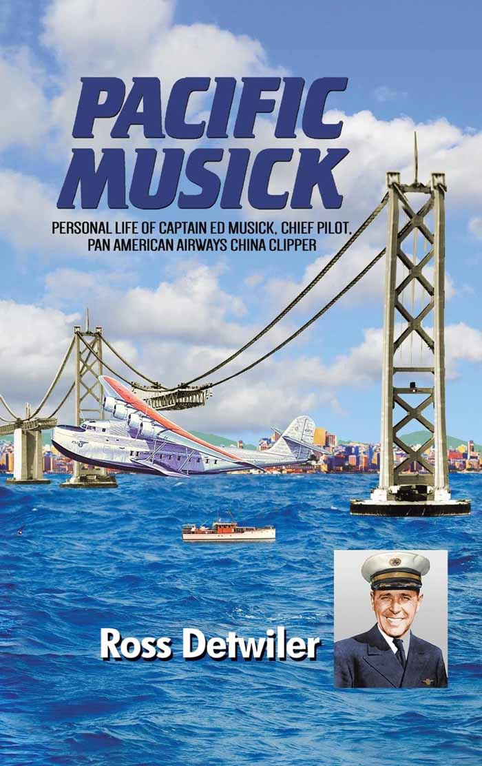 Cover of Pacific Musick by Ross Detwiler, (2021) available on Amazon, hardcover, paperback and Kindle
