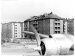 Pan Am DC 4 landing at Berlin Tempelhof early 1950s.