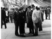 Juan Trippe with group on arrival in Rio on Zeppelin Hindenburg 1936
