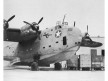 Pan Am Wartime Coronado flying boat loading cargo, World War Two