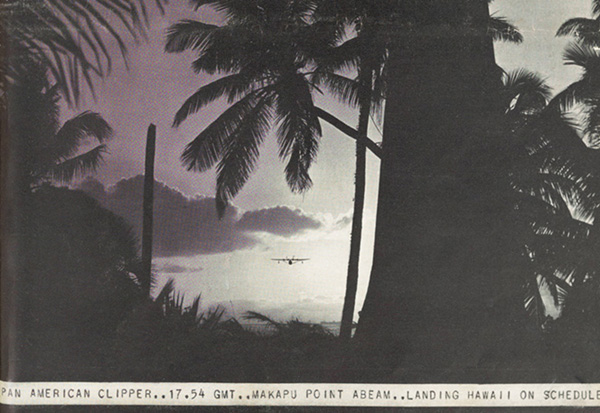 Pan American Clipper Landing Hawaii UMiami Special Collection blog