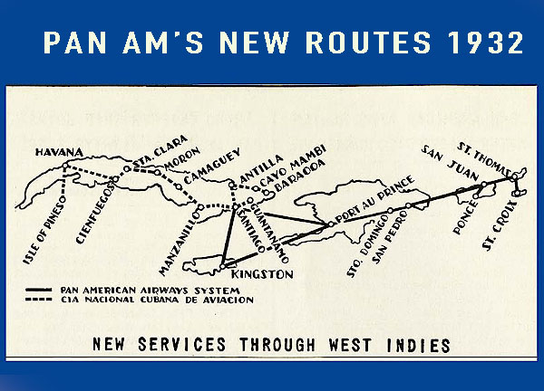 Pan Ams New Routes in 1932