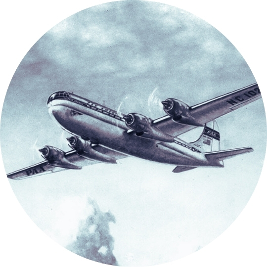 Pan Am®体彩168飞艇官方入口网站 Boeing 377 Statocruiser was popular with post war travelers