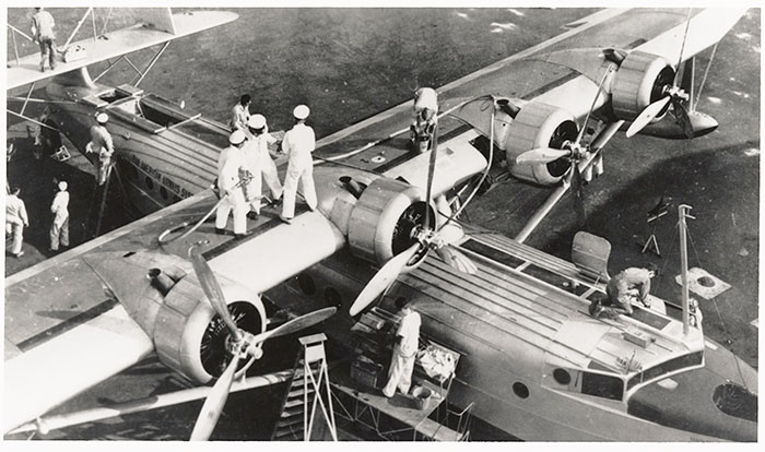 S 42 overhaul Pan American Clipper UM Digital exhibit aka Routine inpection Pan American Clipper Miami Gerecke image. rsz  RSZ