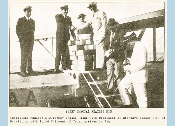 Sept 1932 Capt. Toomey and Pan Am Shipment of Yeast to Brazil 1932