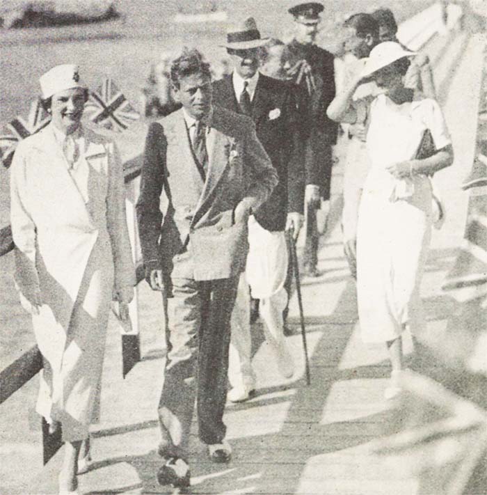 The Duke Duchess of Kent in Nassau 1935