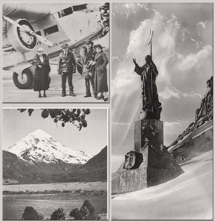Pan Am Passengers touring the Andes in August 1932