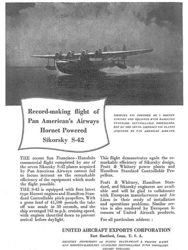 United Aircraft May 1935 Ad